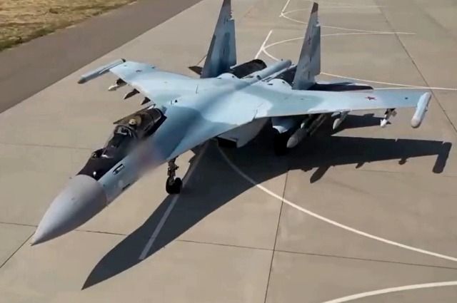 Работа экипажей Су-35С в ходе спецоперации на Украине