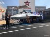 Российский многофункциональный истребитель пятого поколения Су-57 на выставке в рамках Международного военно-технического форума «Армия-2022»