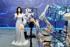 Робот на выставке в рамках Всемирной конференции робототехники в Пекине