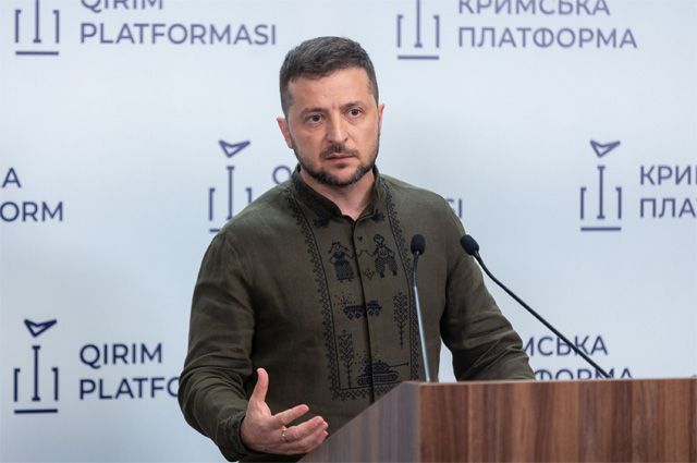 Владимир Зеленский на форуме «Крымской платформы».