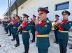 Военный оркестр тоже принял участие в церемонии.
