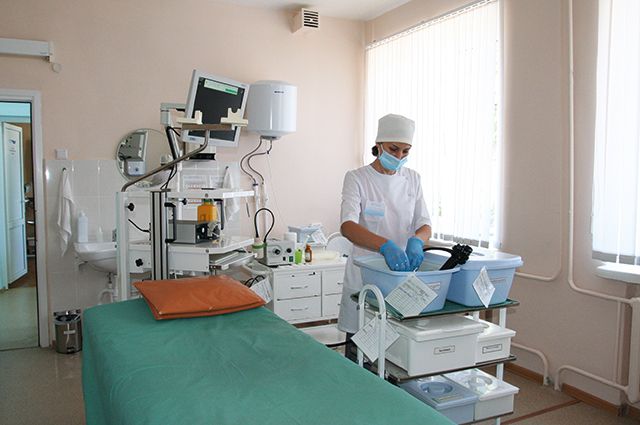 Кабинет гастроэндоскопии. Для удобства пациентов создается полноценное диагностическое отделение. 