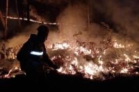 Пожарные и работники наземной службы Лесопожарного центра остановили распространение огня в окрестностях села Сизая в Шушенском районе. 