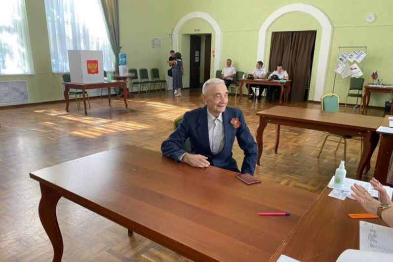 Ветеран Великой Отечественной войны 95-летний анапчанин Василий Кулькин.