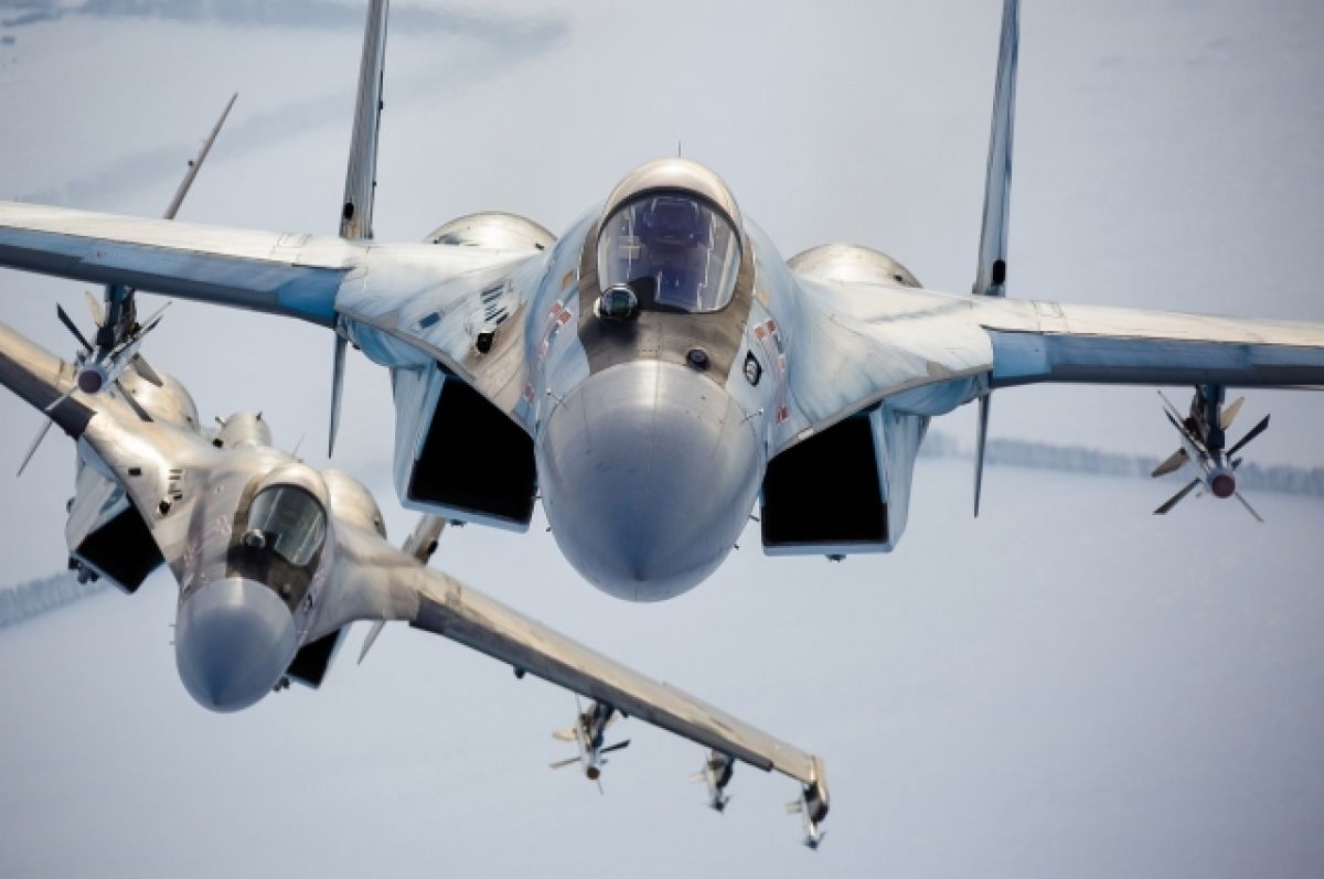 Минобороны опубликовало кадры боевых вылетов истребителей Су-35С