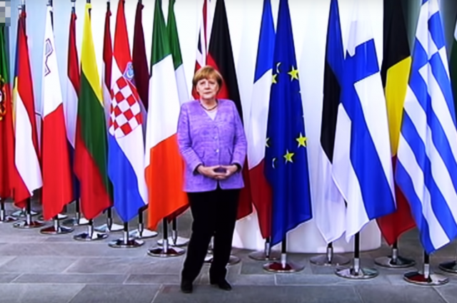 Кадр из фильма «Меркель» режиссера Евы Вербер.