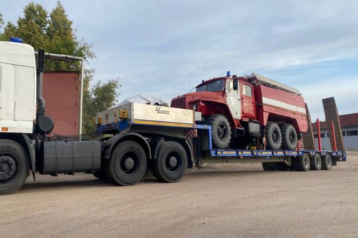 Из Уфы на Донбасс отправили пожарный автомобиль | АиФ Уфа