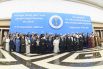 Участники VII Съезда лидеров мировых и традиционных религий во время церемонии фотографирования во Дворце Независимости