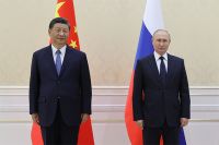 15 сентября 2022. Председатель КНР Си Цзиньпин и президент РФ Владимир Путин.