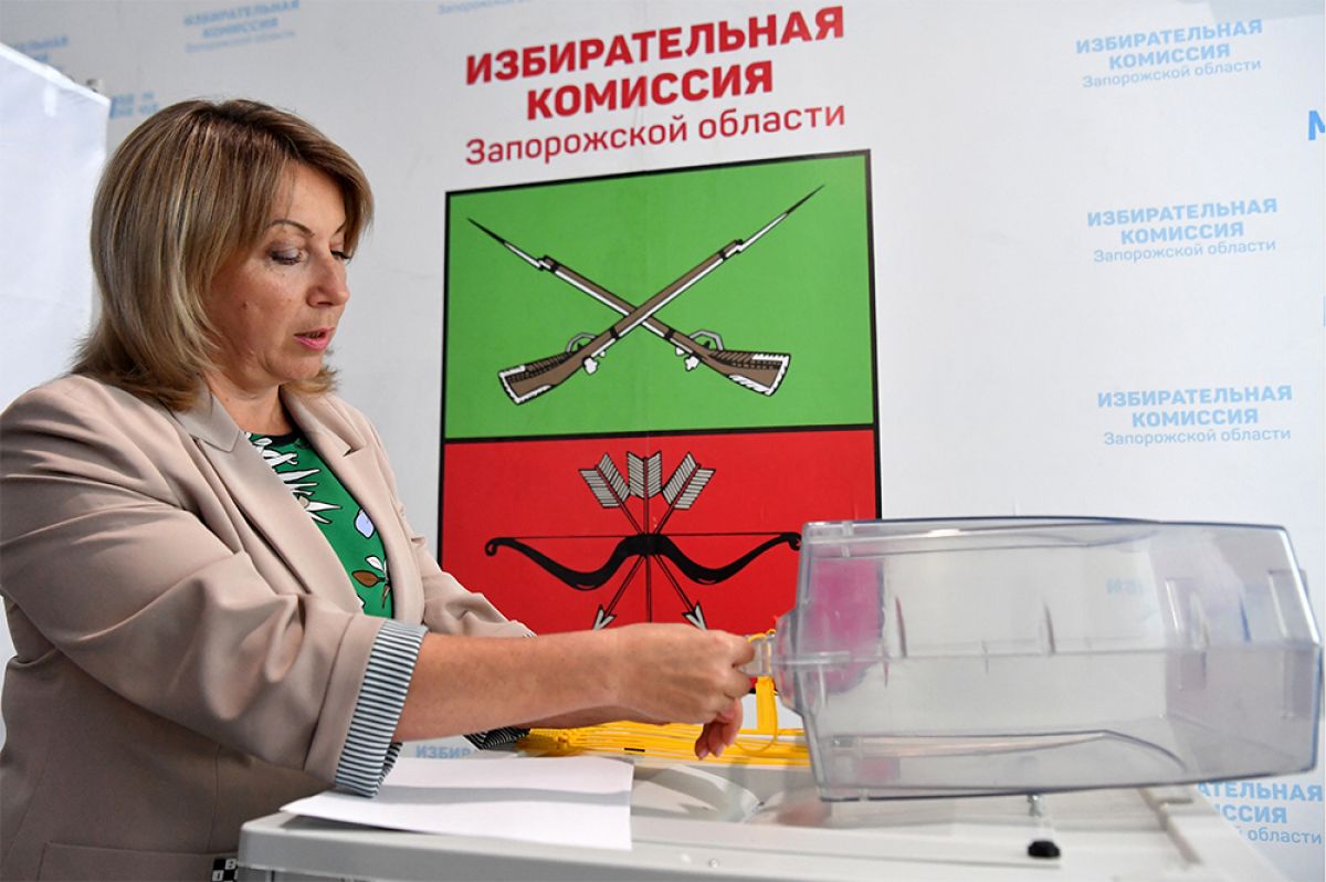 На референдуме в Запорожской области работают более 5000 членов избиркомов