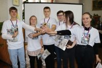 Команда гимназии №6 Красноармейского района - победителей игры «Брейн-ринг»