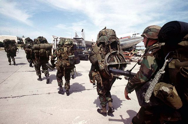 Вторжение войск ООН (пехота США) на Гаити. Сентябрь 1994 года.