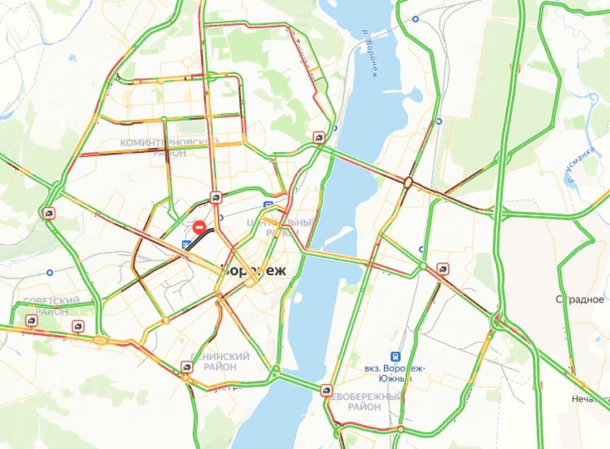 Пробки в воронеже сейчас показать на карте. Карта пробок Воронеж. Пробки Воронеж. Пробки Воронеж сейчас на карте.