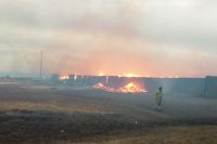 В Адамовском районе ликвидировали крупный пожар