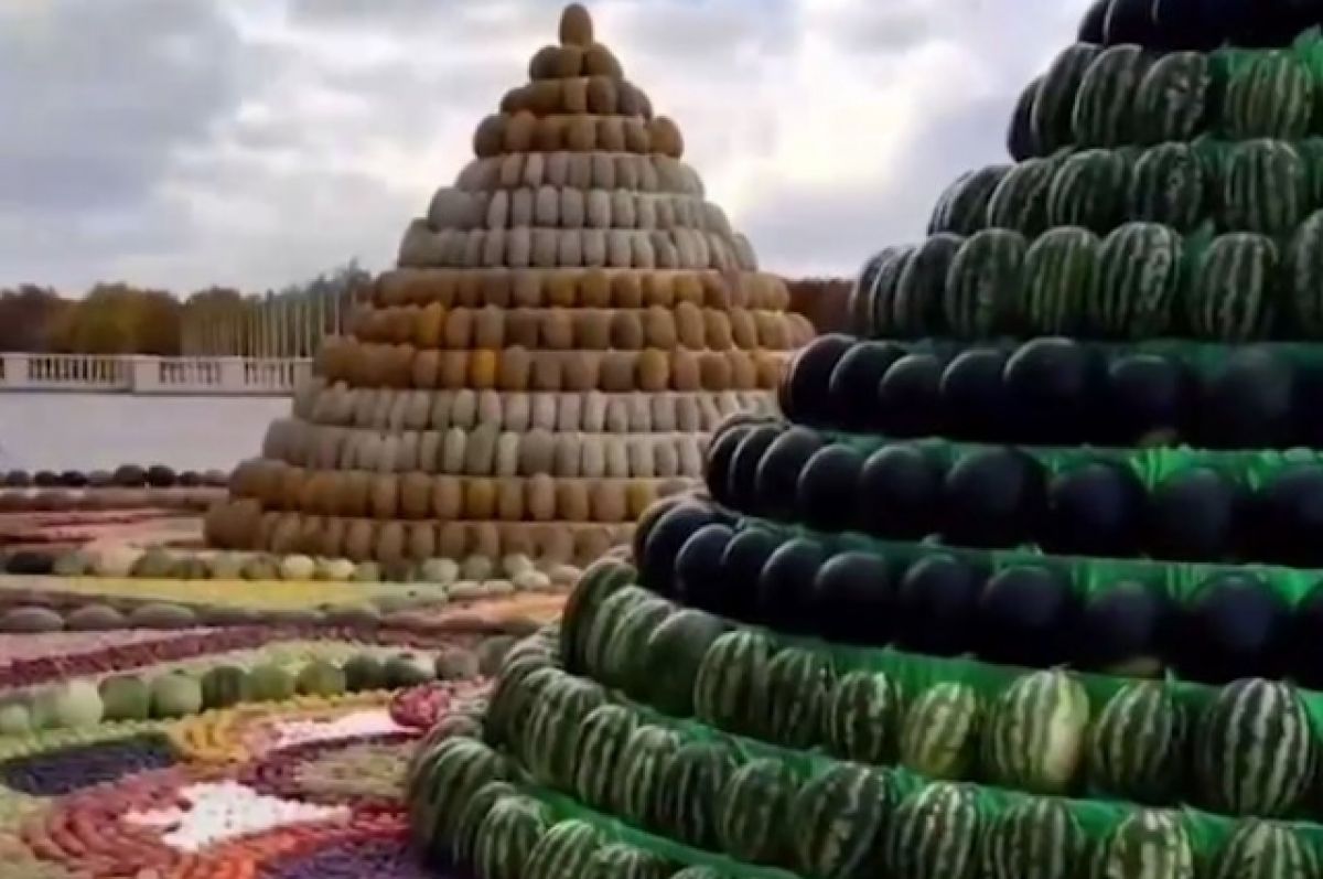 Подаренные Путину на 70-летие фруктовые пирамиды отправили в детские дома
