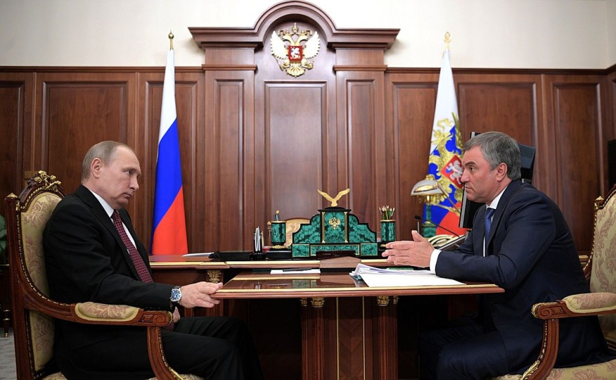 Путин на встрече с Володиным обсудил частичную мобилизацию