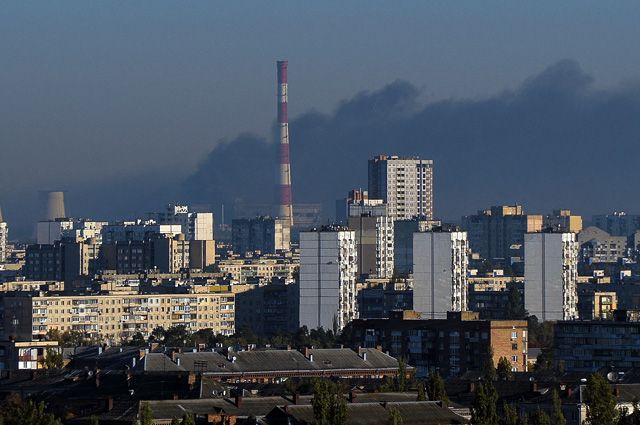 Ракетный удар по Киеву.