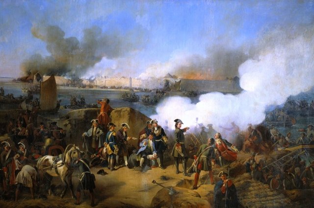 А. Е. Коцебу. «Штурм крепости Нотебург 11 октября 1702 года».