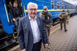 Франк-Вальтер Штайнмайер на Украине.