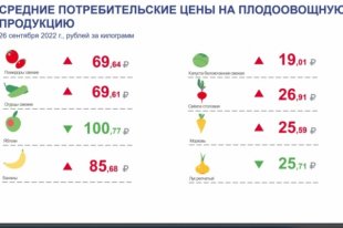 Оренстат сообщает о мониторинге потребительских цен в сентябре.