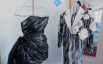 Эко-модели Олега Захарова - черное платье и пальто