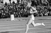 Владимир Куц на олимпийской дистанции, 1956 г.