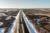 В прошлом году дорожники сдали значительный участок трассы Р-404 «Тюмень – Тобольск – Ханты-Мансийск» 