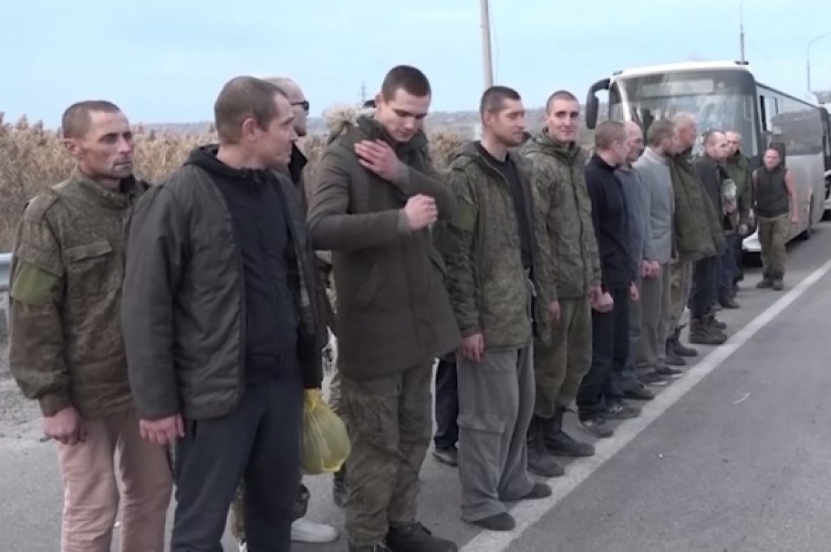 Появилось видео с освобожденными из украинского плена российскими военными