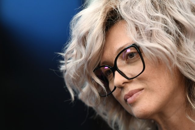 Актриса Ольга Дроздова на традиционном сборе труппы Московского театра. 