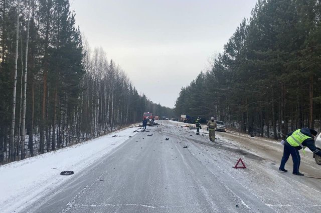 Утром 11 ноября на 69 км трассы «Красноярск-Енисейск» столкнулись Toyota Filder и грузовик MAN. В аварии погибли 3 человека.