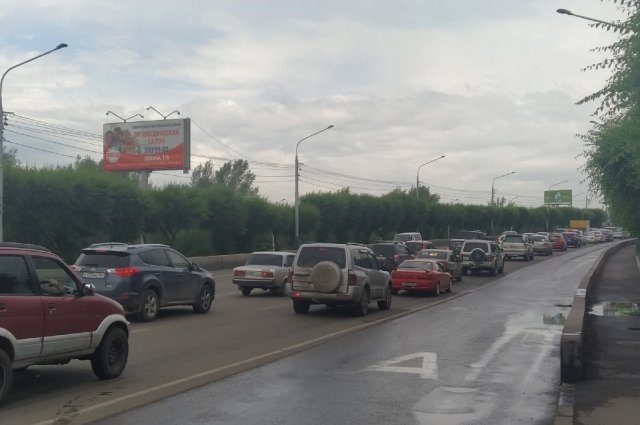 Самая трудная дорожная ситуация в Центральном районе.