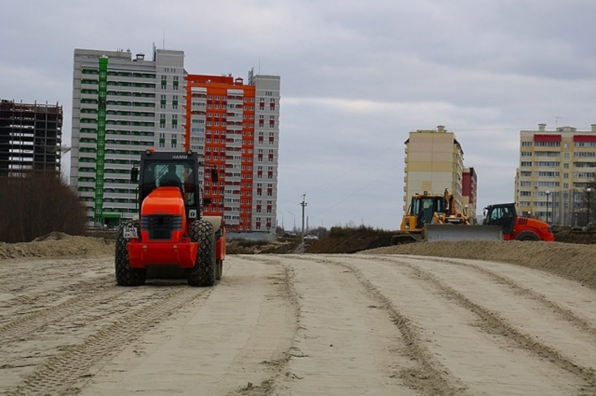 В микрорайоне на Флотской в Брянске строят три новые дороги