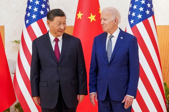 Си Цзиньпин и Джо Байден на саммите G20