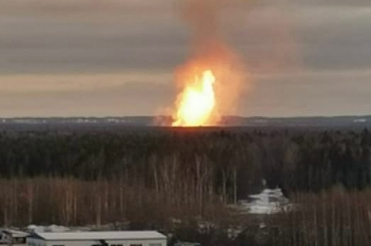 «Газпром Трансгаз»: к аварии под Петербургом привел разрыв газопровода