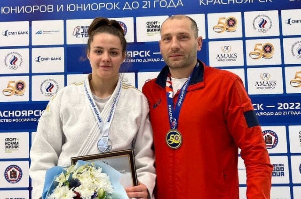 Брянская дзюдоистка Ксения Медведева завоевала серебро на первенстве России
