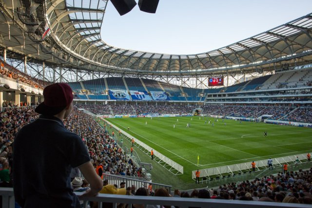 Сегодня спортивные соревнования в Волгограде проходят на современном стадионе. 