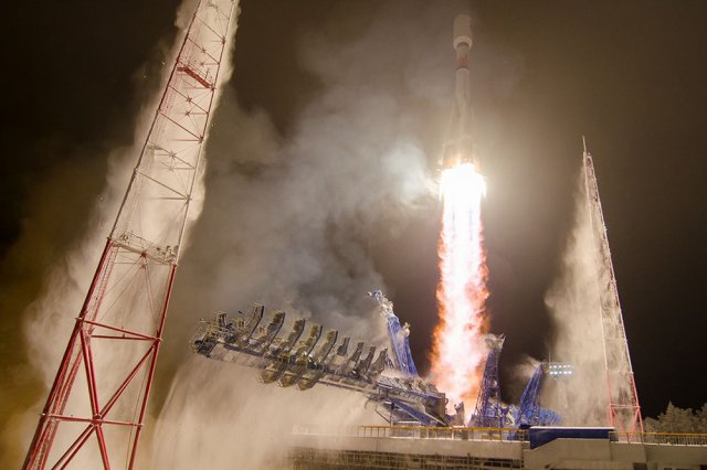 Пуск ракеты «Союз-2.1б» с космодрома Плесецк
