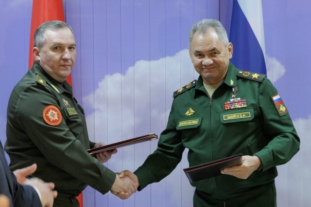 Встреча министров обороны России и Белоруссии в Минске
