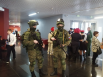 На экспозиции была представлена современная форма и экипировка российских солдат.