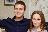 Жертва ДТП Данил Юханов с женой.