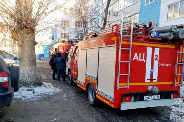 В Оренбурге потушили пожар на Джангильдина