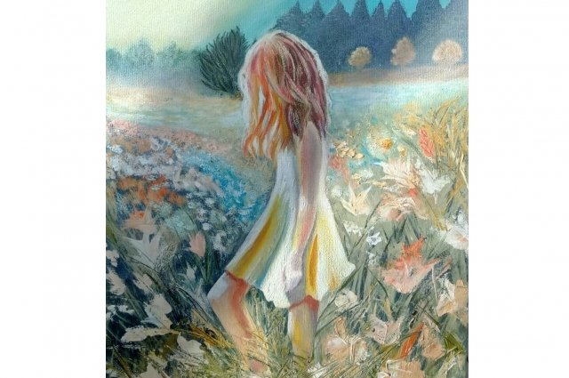 Интерьерная картина Н. Шестаковой «Девочка-лето»