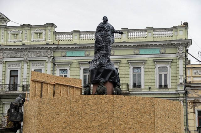 Так выглядит сейчас памятник Екатерине в Одессе.