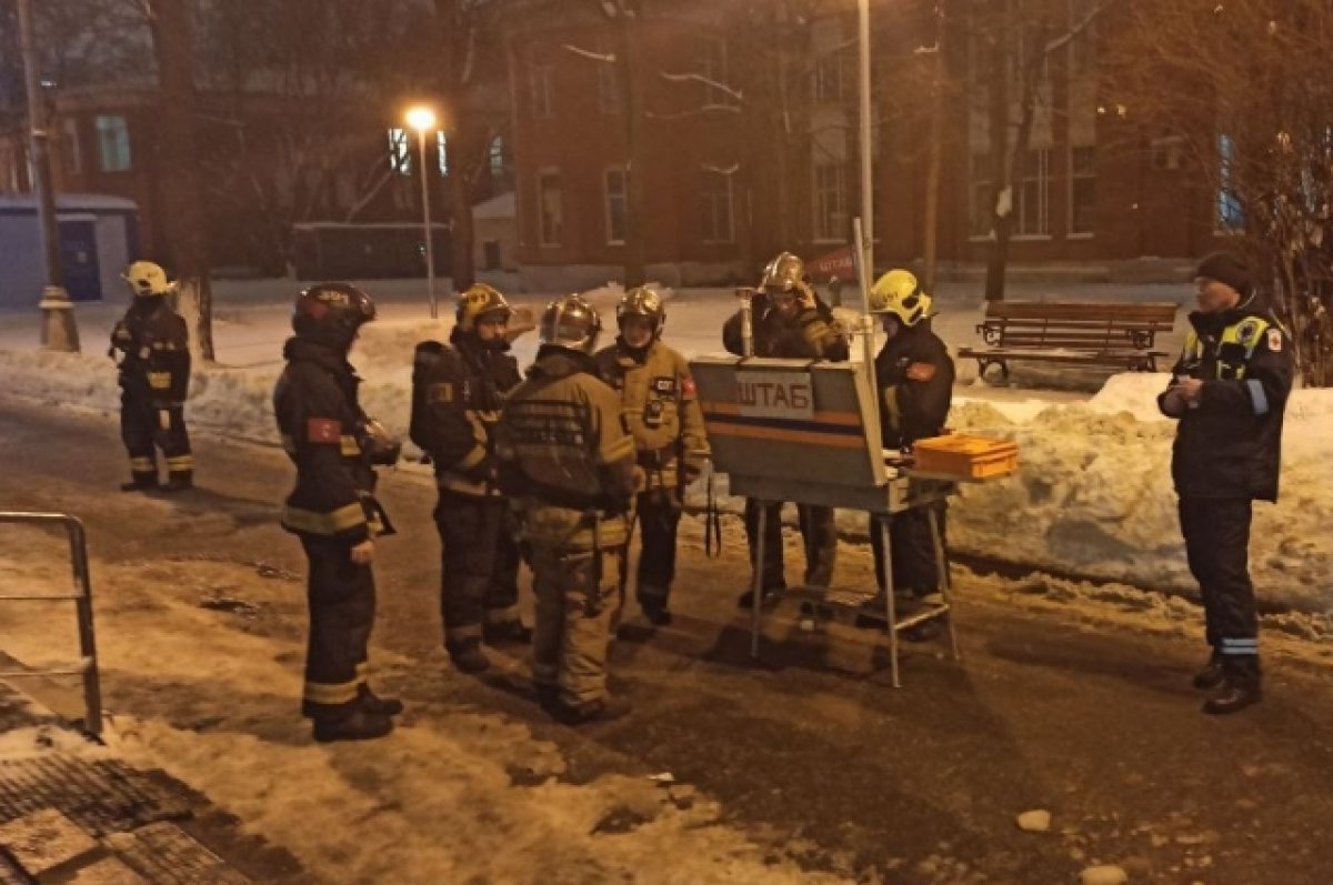 Пожар в Боткинской больнице в Москве ликвидировали