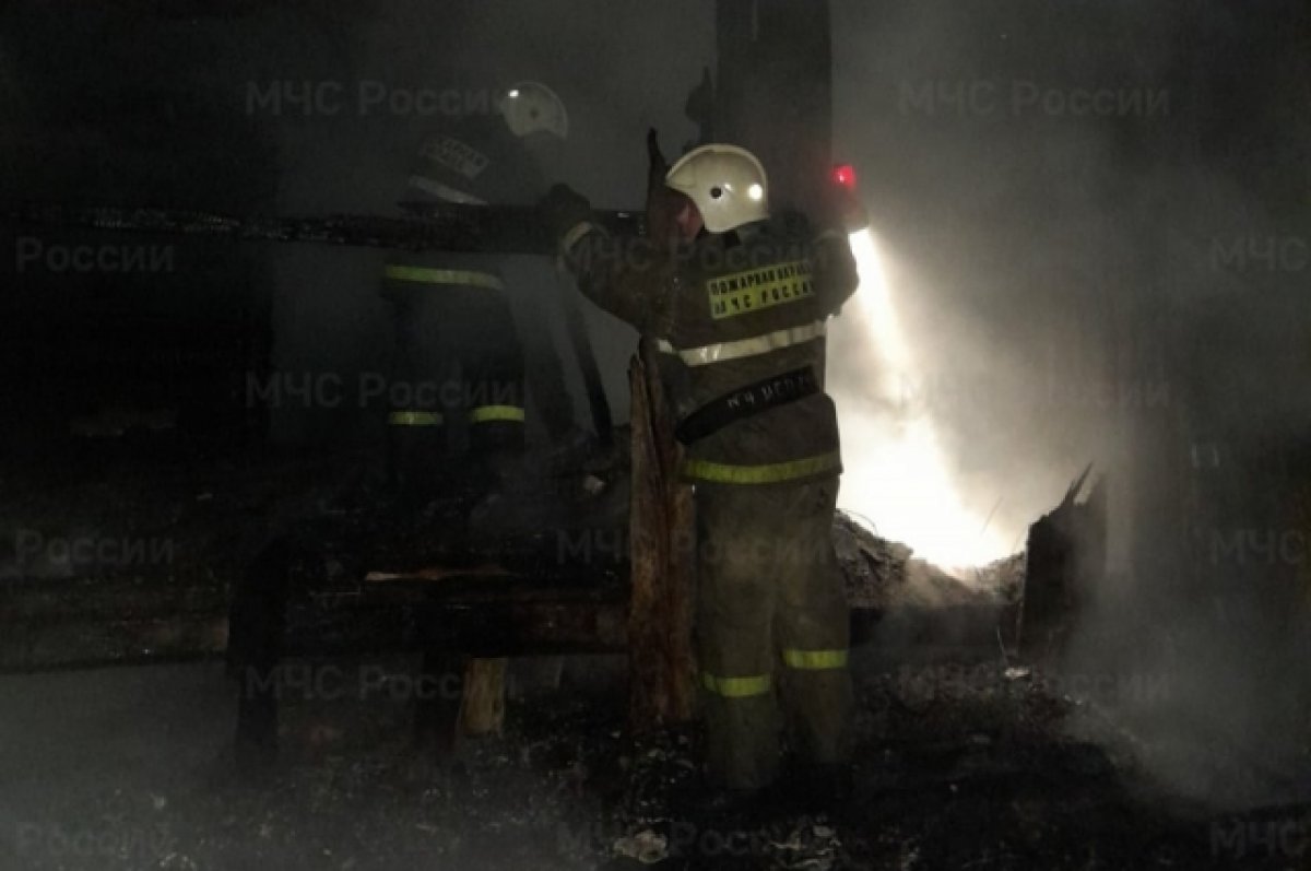 На пожаре в городе Почеп пострадал человек