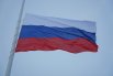 Полотнище флага, который сшили в Санкт-Петербурге – 33х22 метра.
