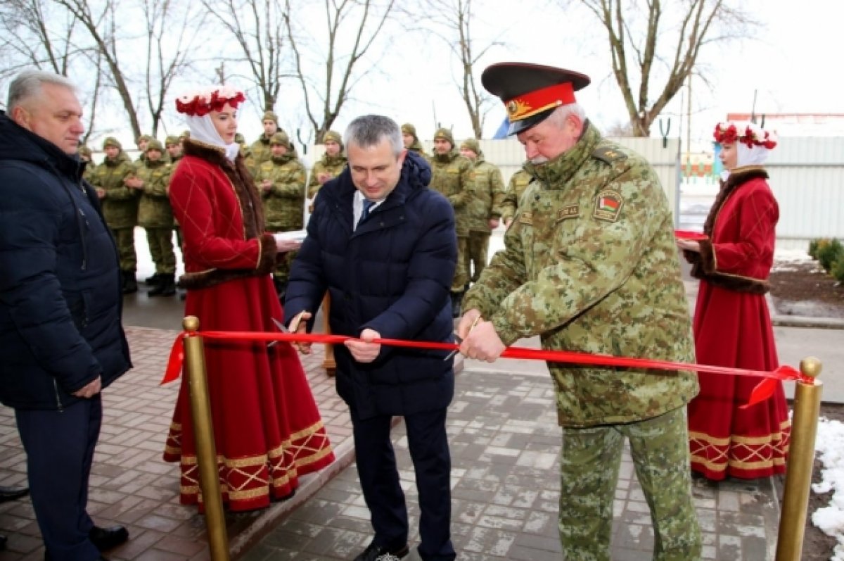 На границе Белоруссии с Украиной открыли модернизированную погранзаставу