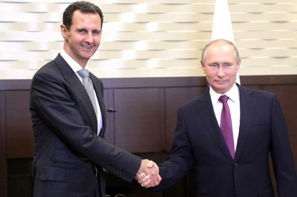 Асад в новогоднем поздравлении Путину пожелал РФ развития и процветания