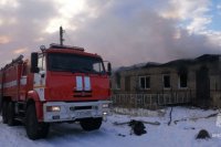 В Оренбуржье ликвидирован пожар в селе Банное