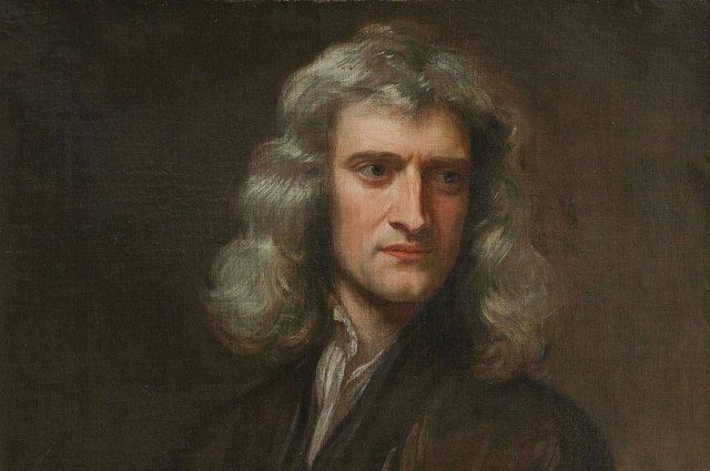 Исаак Ньютон. Портрет Г. Кнеллера (1689).